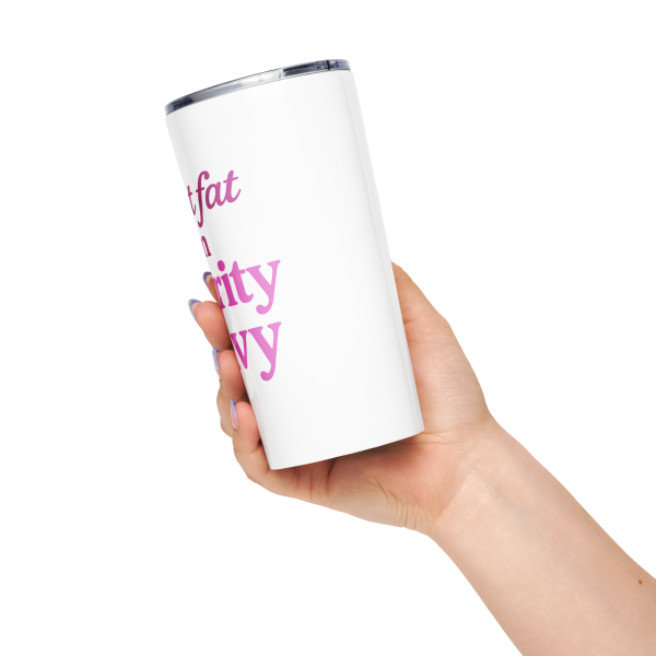 “I’m Not Fat, I’m Security Heavy” Unisex Cardi B Quote Tumbler - Image 15